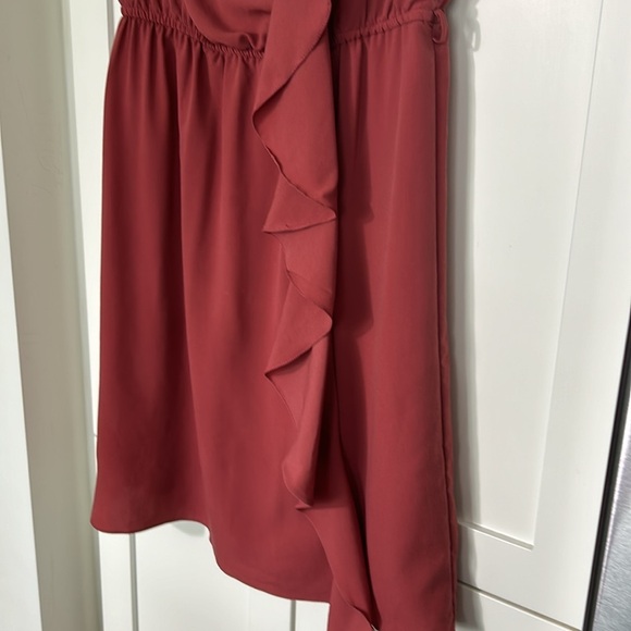 Zara Rose Pink Ruffle Front Sleeveless Dress Size S - Picture 5 of 13